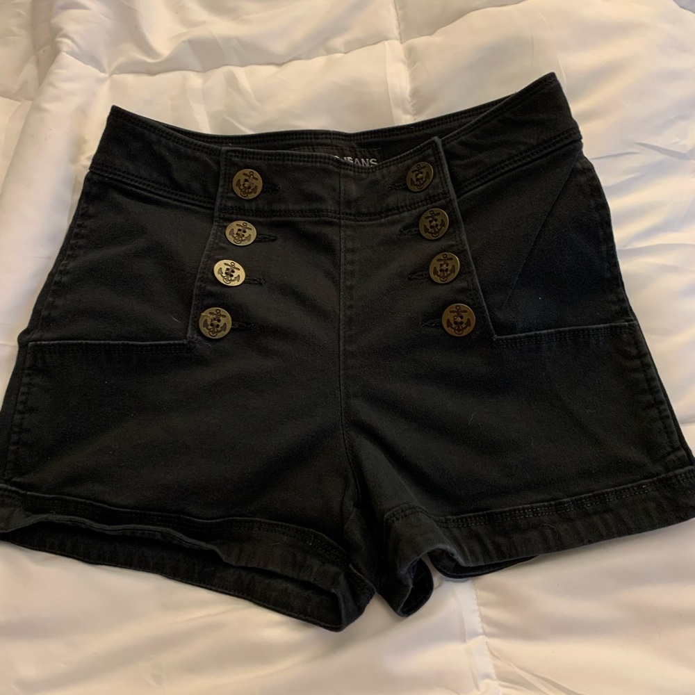 Express black high waist shorts